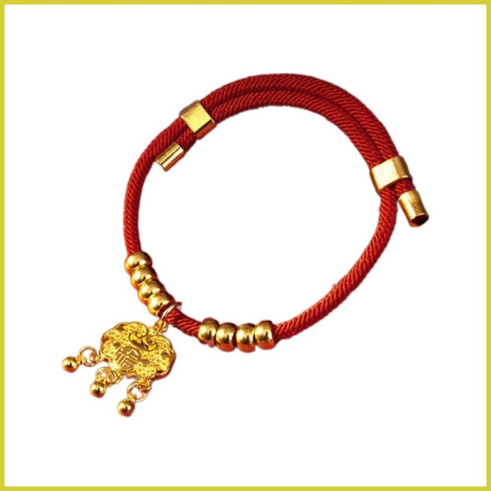 Chinese Style Longevity Lock Pet Collar Adjustable Lucky Red Neck Decoration for Cats Dogs Festive Gift