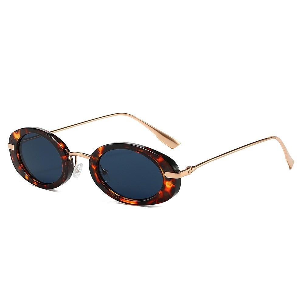 Classic Trendy Fashion Sunglasses Vintage UV Protection Sunglasses Retro Oval Sunglasses  Women Use