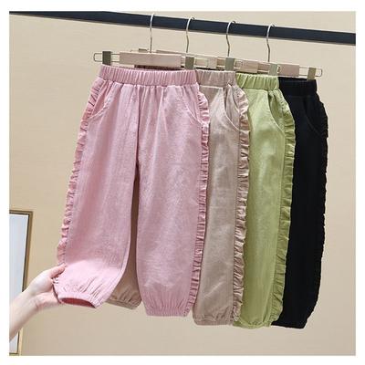 Girls' Mosquito Repellent Pants Summer Thin Style Children's Loose Pants Wide Leg Pants Girls' Mosquito Repellent Pants