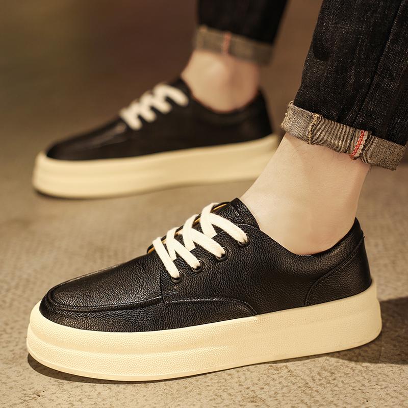 Fashion Men's board shoes Trendy minimalist designer style Youth Outdoor Party Leisure Walking Men's Hot selling Black quality Shoes