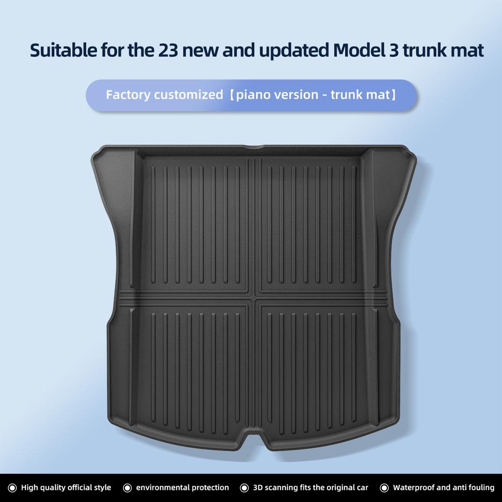 For Tesla Model 3 Highland 2026-2026 Car Floor Mats Protective Mat Auto Accessories Cargo Liner Trunk Mat Only Fit Right Rudder