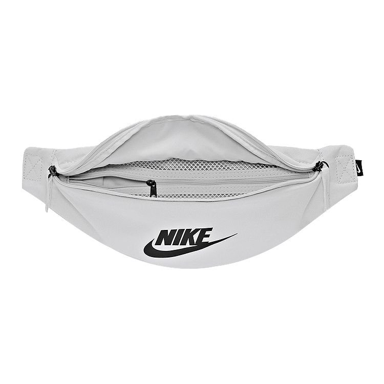 Nike Heritage Classic Basic Sports Pattern Print Zipper Crossbody Chest Waist Bag Unisex Bags White BA5750-100