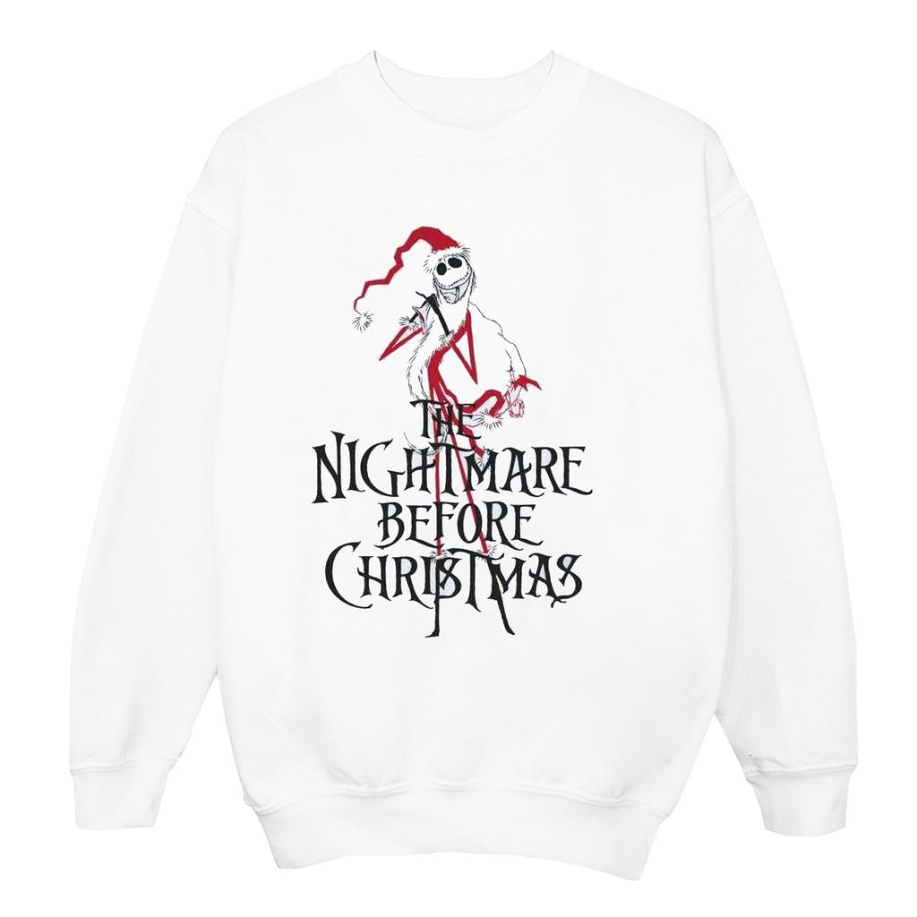 Disney Mens The Nightmare Before Christmas Santa Sweatshirt