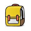 [nomad.j] Illustration-like Backpack 2D 2D Anime Manga Canvas Unisex (yellow)