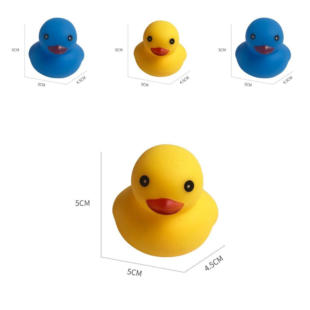 Colorful Small Yellow Duck Squeeze Toy For Swimming Play In Duckling Theme Pool