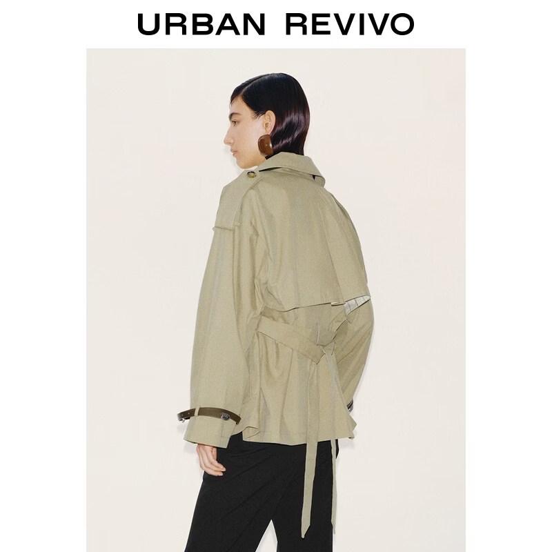 Women's Double-Breasted Belted Trench Coat
