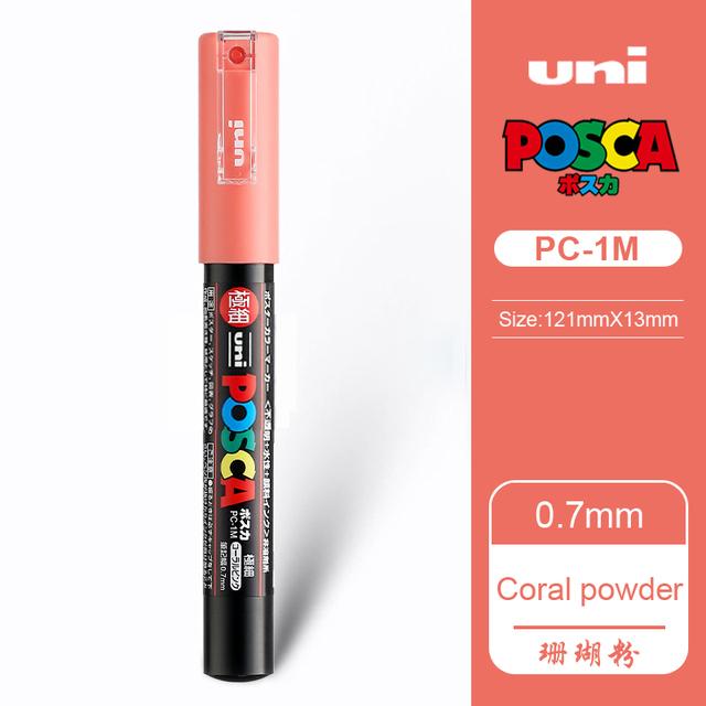Uni POSCA Marker Farbstift, 39 Farben PC-5M/44 PC-3M/36 PC-1M, Acryl Steinmalerei Zeichnen Graffitti Marker Kunstbedarf