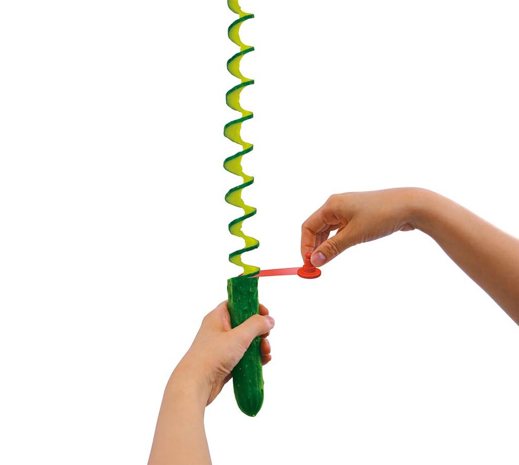 Kokubo Tornado Cutter Perfect for Potatoes and KK247 Industries' (Spiral Cut/Red) - Hand-Resistant, Vegetables,