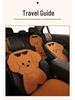 Puppy Cartoon Sunglasses Car Seat Cushion for Kia Models, All-Season Cotton Linen