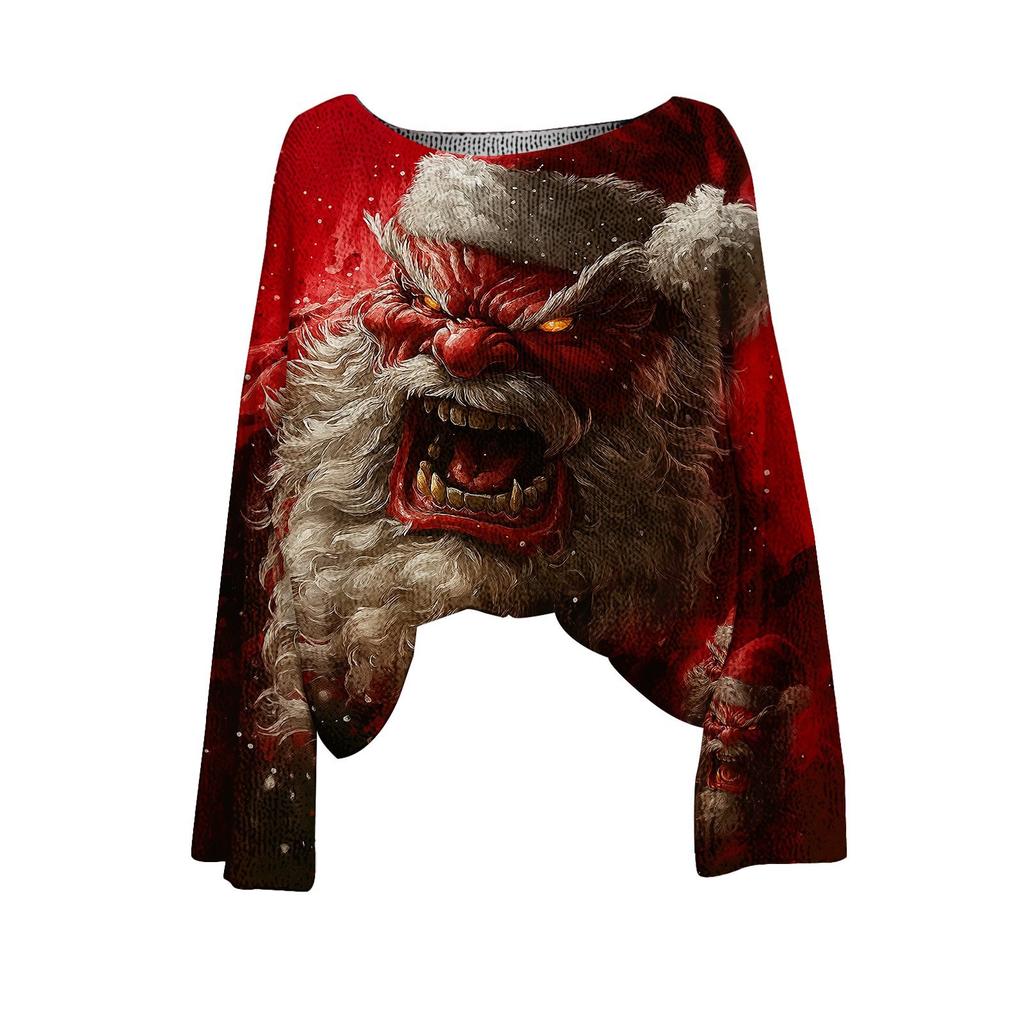 XDC-YZL84-One-word Neck Pullover Sweater 3D Printing