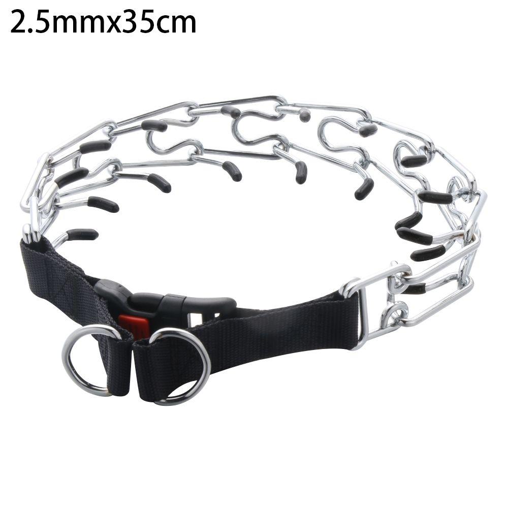 

Adjustable Dog Prong Collar Pet Pinch Training Collar Stainless Steel Links with Rubber Tips Quick for Small Medium Large Dog
