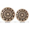 Boho Woven Wall Basket Decor Seagrass RusticNatural Round Wall Hanging Baskets for Bedroom Livingroom Home Wall Art Decoration