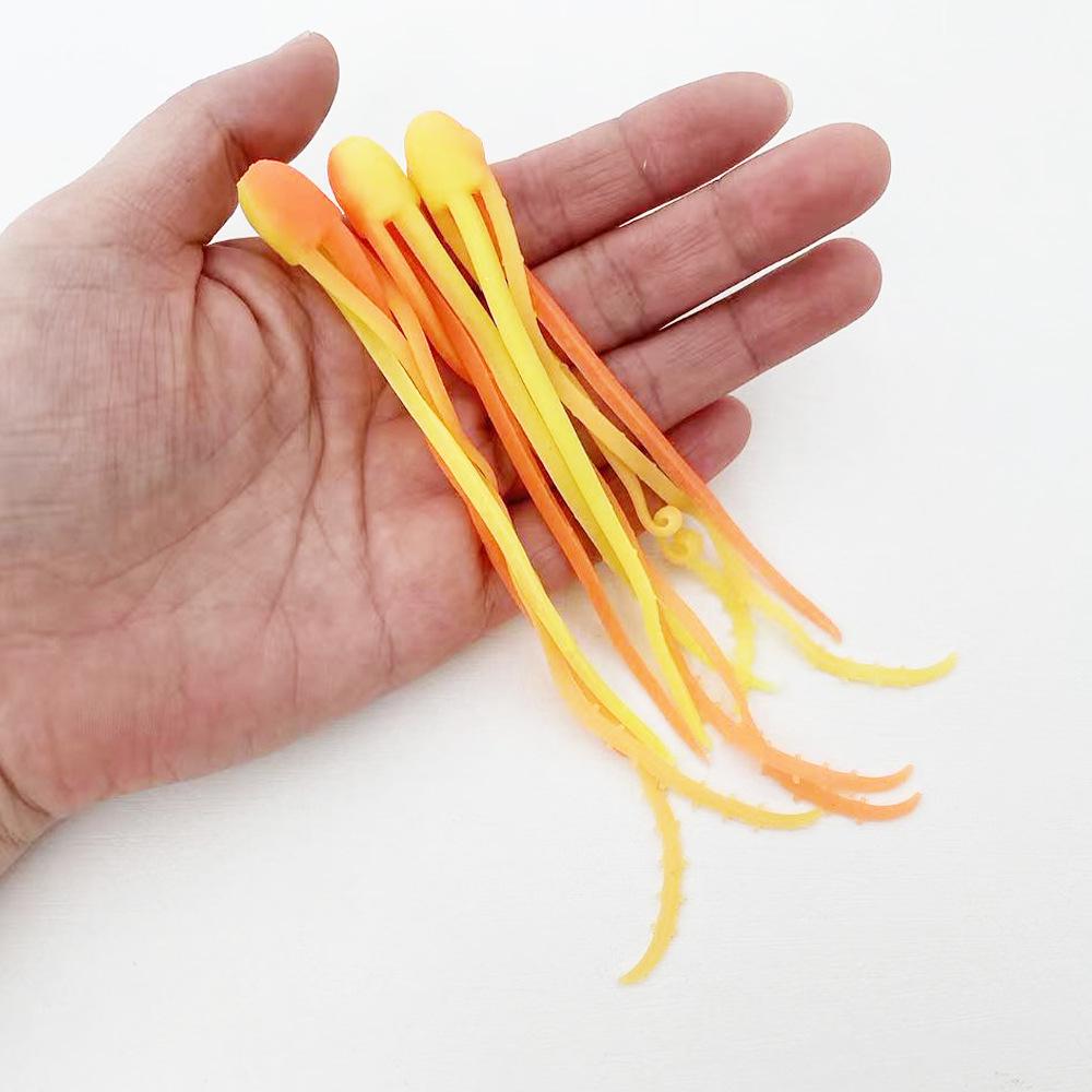 

Luminous Octopus Soft Bait - Tear-Resistant, Bionic Design for Sea Fishing 14.5cm, 3pcs