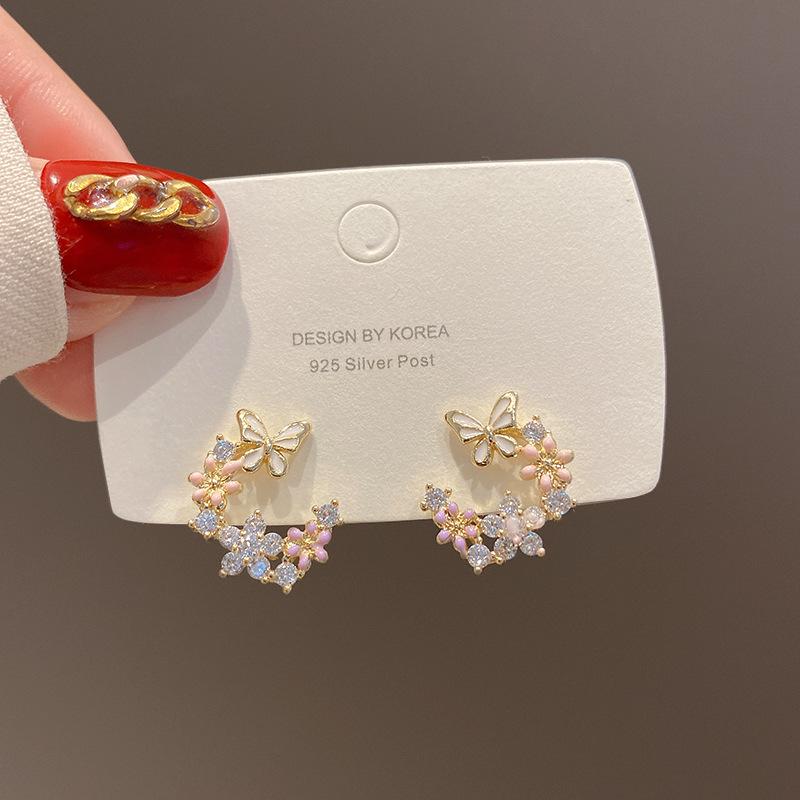 

2022 Sweet Butterfly Flower Earrings: Korean Style for Women, Trendy and Unique Design