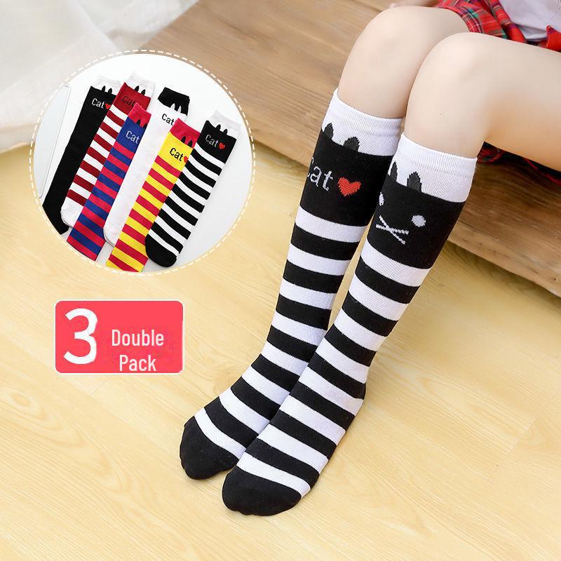 Șosete înalte până la genunchi pentru fete de primăvară și toamnă - șosete de vițel cu tub mijlociu pentru copii și bebeluși