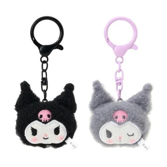 Sanrio Mini Mascot Keychain 2-Piece Set (Matching Niko Niko) Kuromi Suitable Ages 6 Up 660841