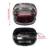 HDBUBALUS Motorcycle Tail Light, Brake Tail Light, Multi-Function Brake Light and Running Light for Harley FXDL, FXST, FLHT, and FLST, Black