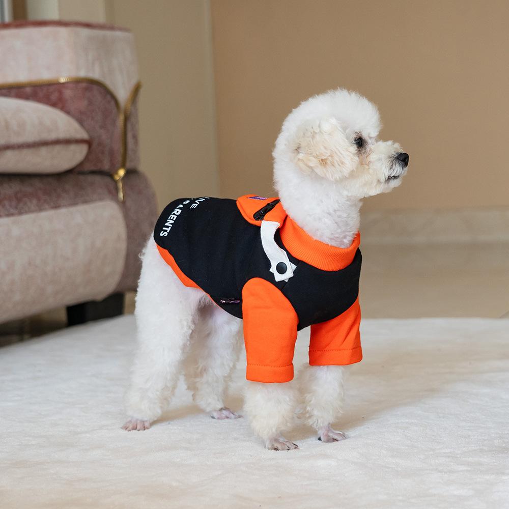 Season Pet Clothes Two-Legged Sweater Removable School Bag Small Dog Dog Sweater