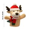 Dolls Hand Toy Christmas Gifts Hand Puppet Christmas Puppets Santa Claus Elk Animal Head Puppet