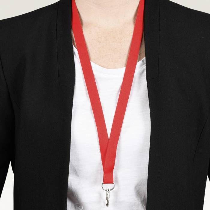 Tour de cou - AVERY-ZWECKFORM - Rouge - 1,5 cm de largeur - Multi-usages - Pack de 10