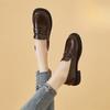 Fall/Winter New Style Round-Toe Soft Leather Waterproof Multi-Purpose Soft-Tread Shoes for Women
