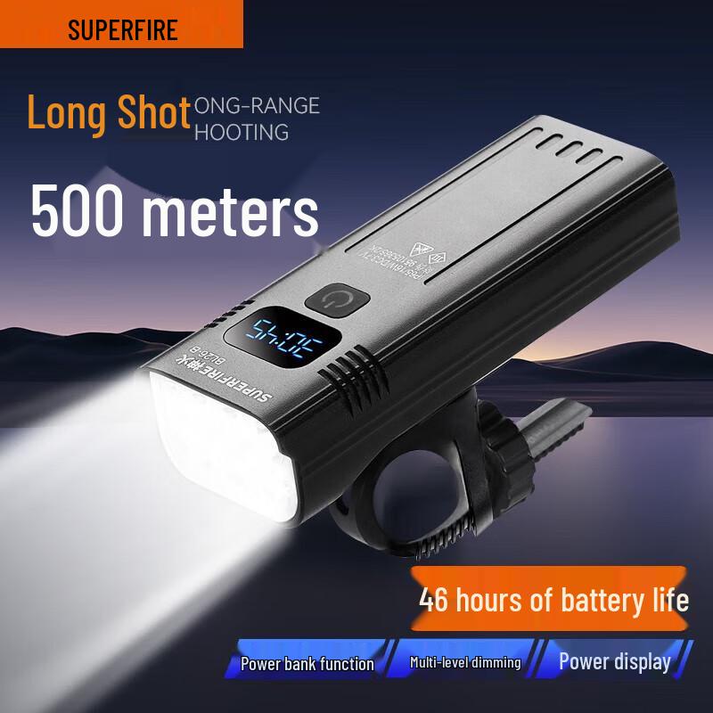 Shenhuo High-Brightness USB Rechargeable Bicycle Headlight Standard