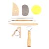 8Pcs/Set Pottery Diy Tool Clay Molding Ceramics Molding Tools Artwork Kit
