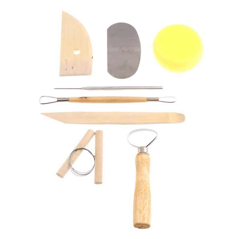 8Pcs/Set Pottery Diy Tool Clay Molding Ceramics Molding Tools Artwork Kit