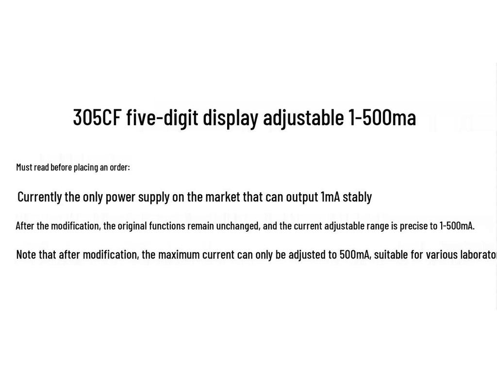 30V Adjustable DC Power Supply with Microamp Constant Current Output for Electronics Repair and Experimentation