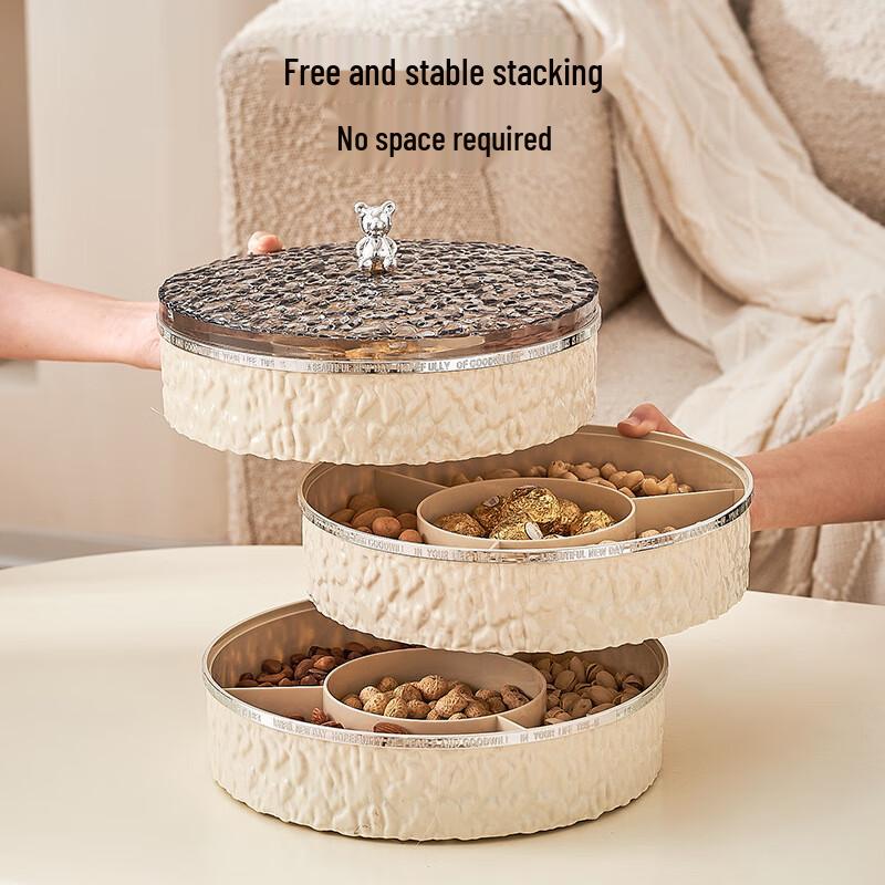 Multi-layer Living Room Snack & Nut Tray Three Layer