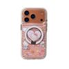 Pink Striped Little Panda iPhone 17/16 Pro Max/15/14 Girly Magnetic Case