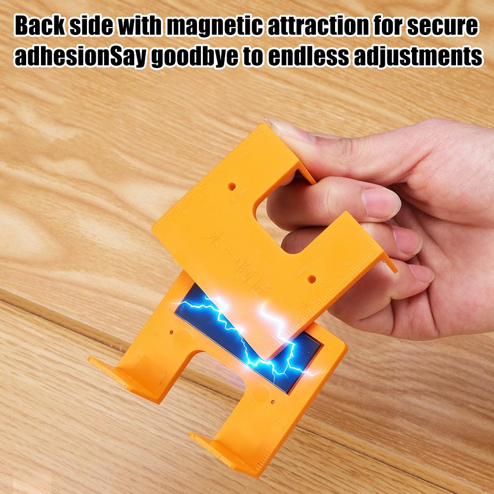 Hinge Jigs Positioning Plate With Magnetic Quick Hinge Drill Installation Aid Fixed Hole Opener for Cabinet Door Tool Y4P3