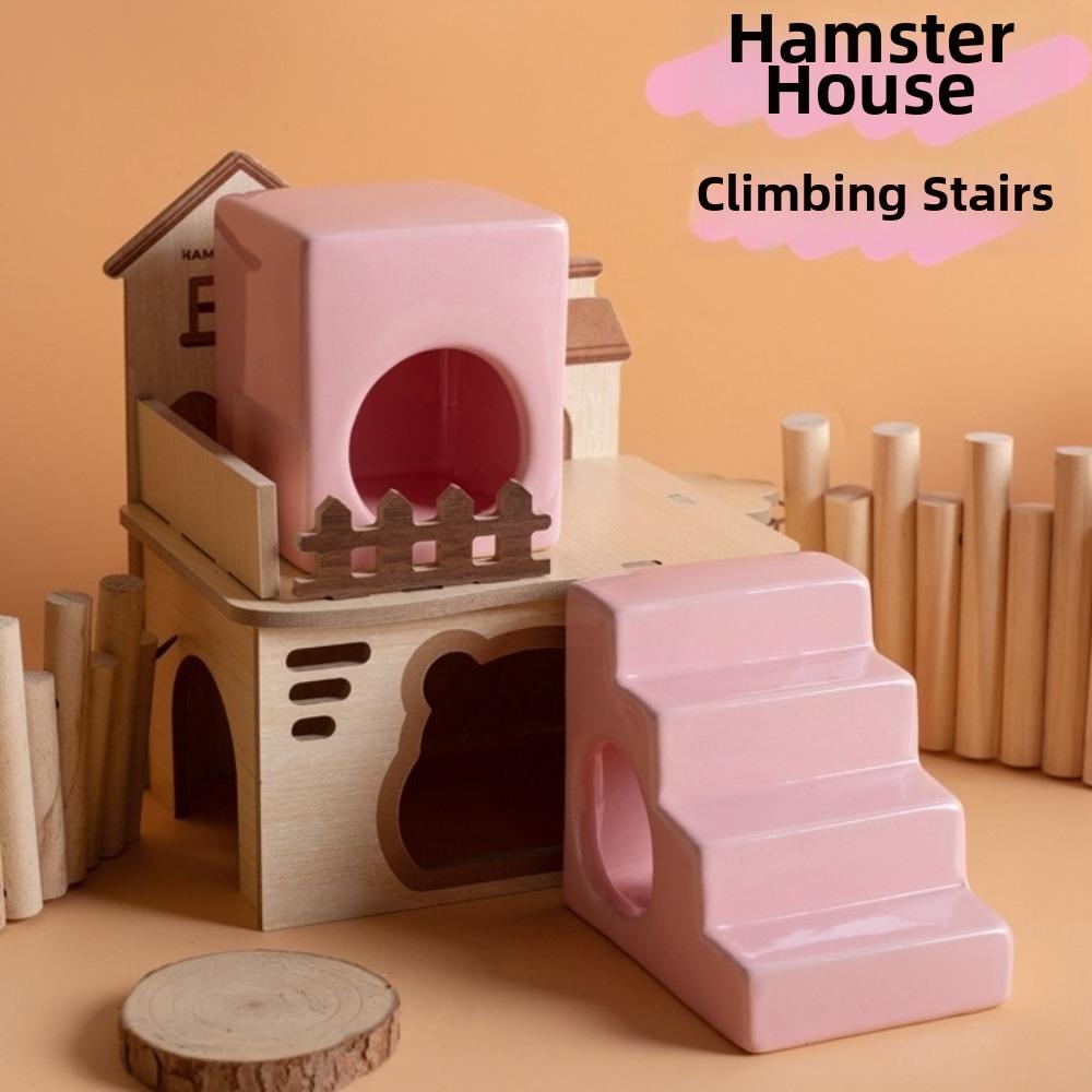 Smooth Hamster House Cooling Small Pet Climbing Ladder Pet Accessories Cooling Nest for Guinea Pig
