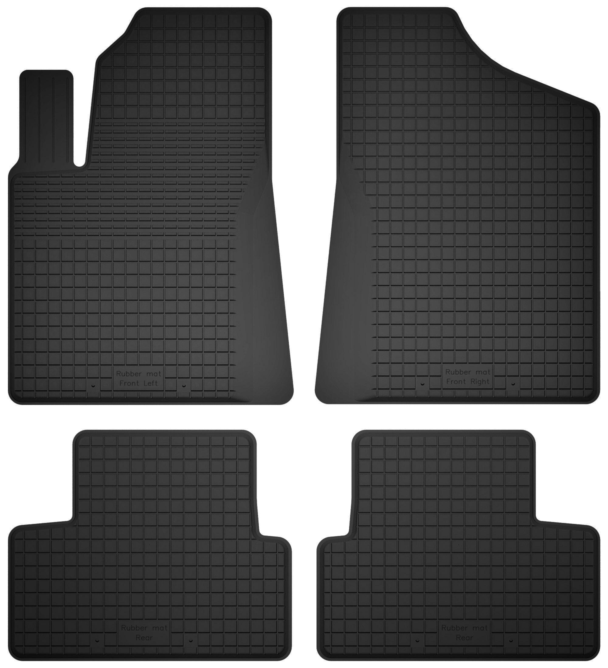 Tappetini in gomma per auto, set da 4, universali per: FIat Coupe coupe (1993-2000)