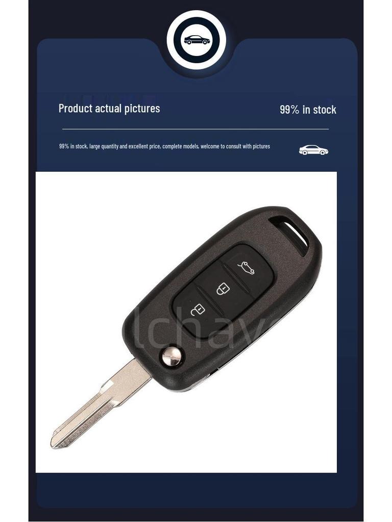 CWTWB1G767: Compatible 3-button Renault Car Remote, 433MHz Frequency, 4A Chip.
