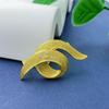 Dual-Use Geometric Zircon Decoration Brooch: S925 Silver, Real Gold Plated Accessory