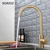 G1/2 G3/8 Kitchen Faucet Hot Cold Water Kitchen Faucets for Sink Gold Kitchen Faucet Single Hole Mixer Tap Kitchen Acceesories
