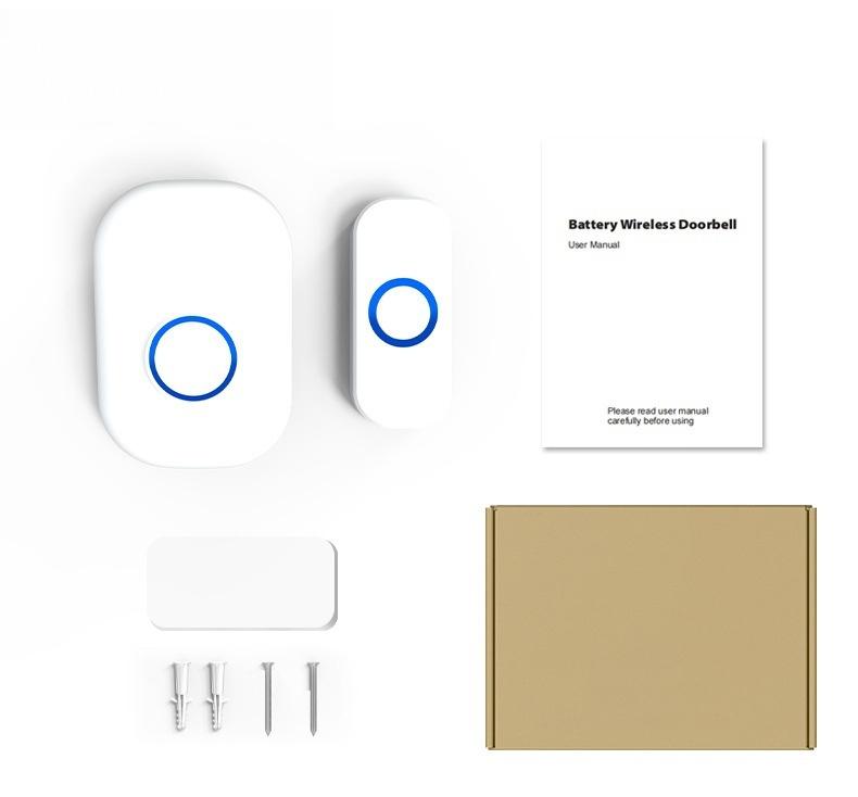 Wireless Doorbell Waterproof Welcome Chime Home Door Bell Intelligent Smart Alarm With Battery