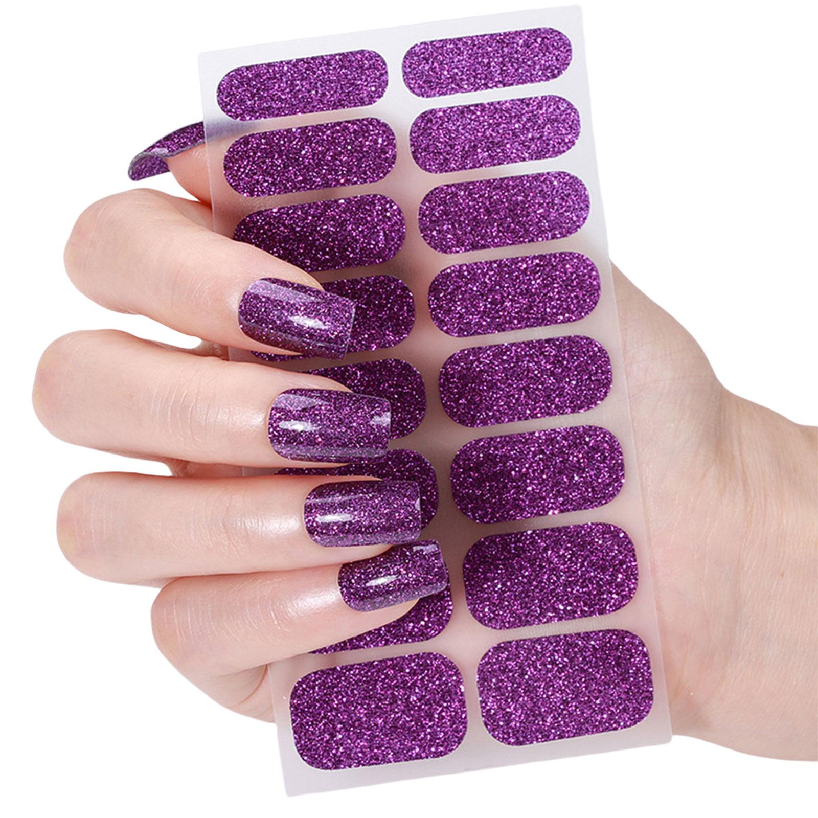 

Nails Polish Stickers Solid Color Gels Nail Strips Nails Polish Wraps Gels Nail Stickers Manicures Stickers 3