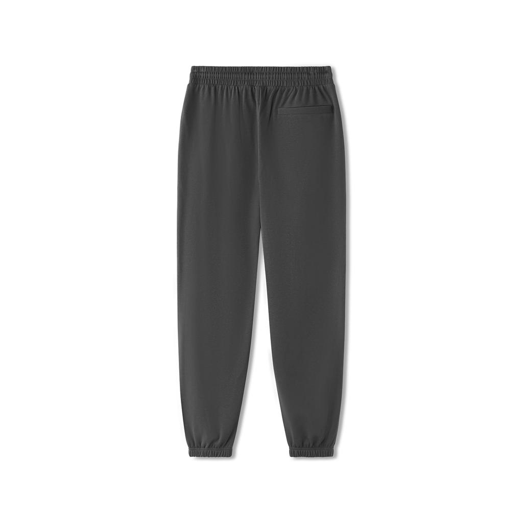 Skechers Soft And Comfortable Casual Versatile Knitted Sports Pants Men Bottoms Oyster-Black L225M084-02KY