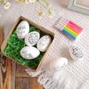 Easter Drawing Eggs Sets of 6 Kids DIY Hand Painted Set Fun and Creative for Art Enthusiasts Family Fun Present