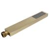 G1/2 Flat   Shape Shower Hd HandHeld Full Copper Shower Sprayer for Bathroom(Brushed Gold )