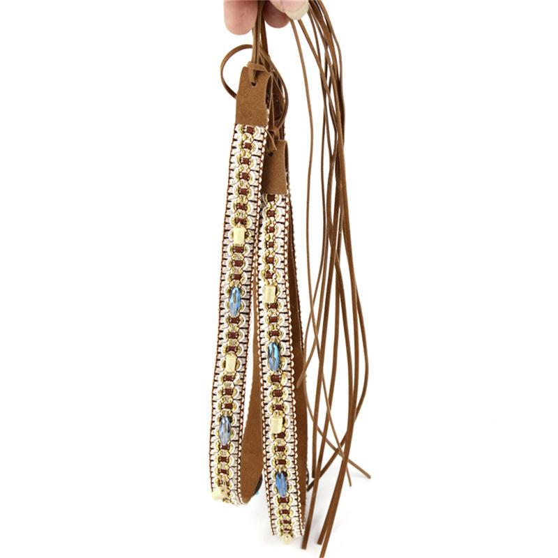 1PC Ethnic Style Women Men Cowboy Hat Band Replacement Adjustable Straw Hat Hoop Decoration Strap