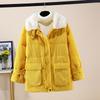 Women's Short Loose Lapel Strip Cotton Clothes, New Cotton-padded Clothes, Winter Warm Jacket