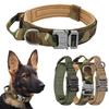 Tactical Dog Collar Adjustable Duarable Nylon German Shepard For Medium Large Walking Training Pet Accessories
