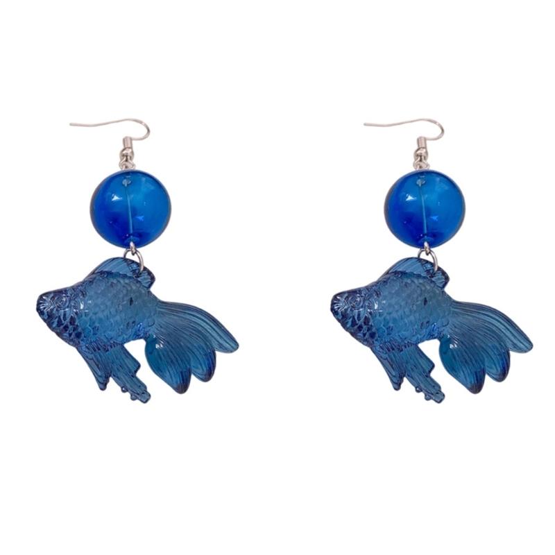 Kolczyki wiszące Kolczyki złote rybki Klamry na uszy Damskie kolczyki wiszące Damskie kolczyki modowe Odpowiednie do noszenia na co dzień