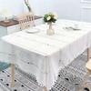 Polyester Tablecloth Soft Draping Waterproof for Parties Picnics Home Use