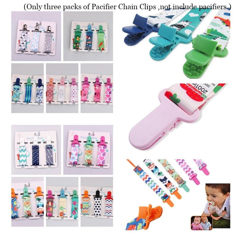 Ins Style Verdicktes Baby Schnullerketten Set, 3er-Pack mit Beißspielzeug