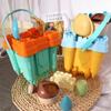 Summer Toys Beach Sand Toys Set Yellow Castle Bucket Play Sand Set  Funny Gifts