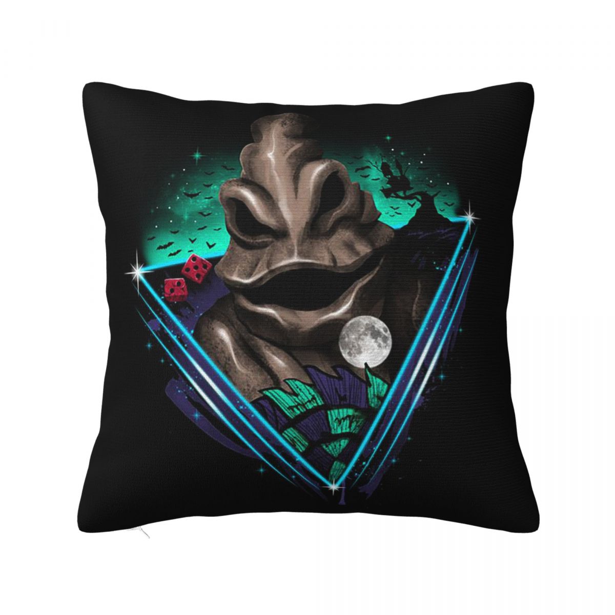 Oogie Boogie  Square Pillowcase Cushion Cover Pillow Case Throw Pillow Cover for Home Sofa Living Room 12x12Inch